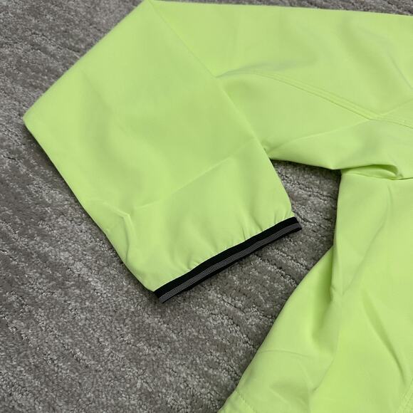 Athleta Jacket Womens XL Green Neon Bright Hooded Full Zip Windbreaker Running - Picture 3 of 16